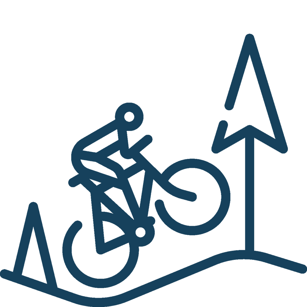 Mountain biking icon