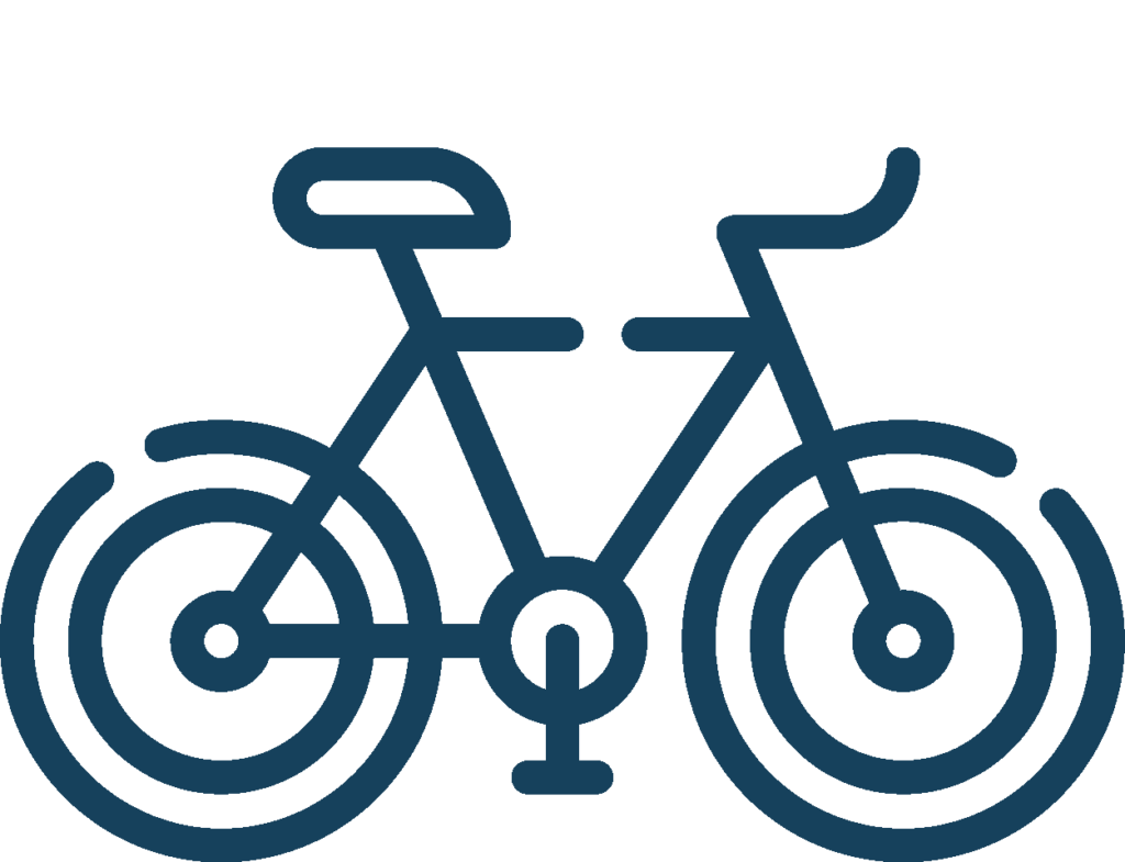Road biking icon